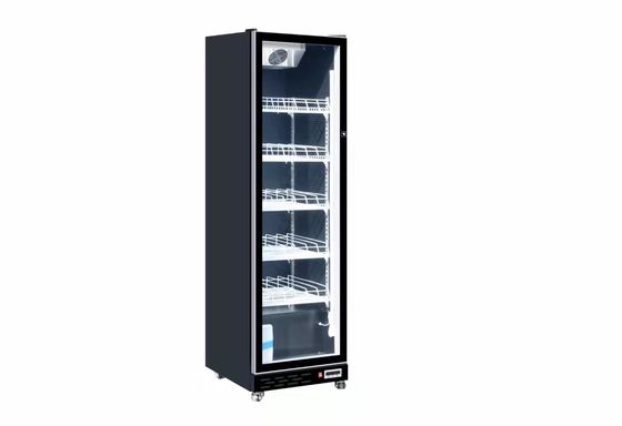 Slim Glass Door Air Cooling Drink Cooler Wine Display Chiller