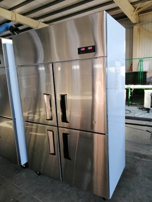 Four Doors Stainless Steel Upright Commercial Freezer Kitchen 900L 32 Cu Ft