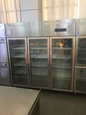 3 Doors Upright Stainless Steel Freezers For Restaurant Kitchen
