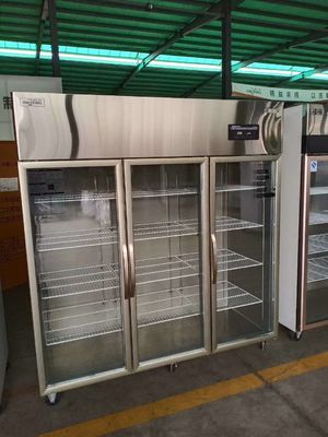 3 Doors Upright Stainless Steel Freezers For Restaurant Kitchen