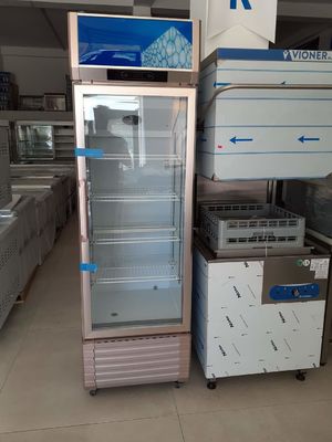 Single Door Glass Door Refrigerated Beverage Display Commercial Cabinet