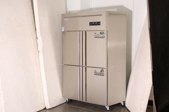 Commercial Upright Four Door Refrigerator High Capacity Refrigerated