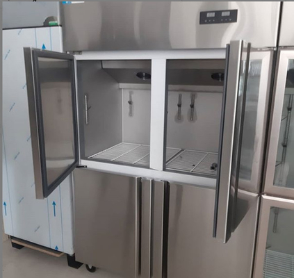 Commercial Upright Four Door Refrigerator High Capacity Refrigerated
