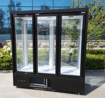 Four doors full transparent glass refrigerated fresh flower display cabinet