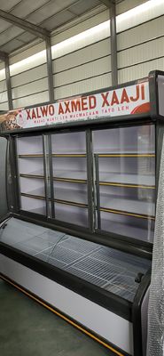 Fresh Vegetable Beverage Commercial Refrigerator Freezer Double Temperature